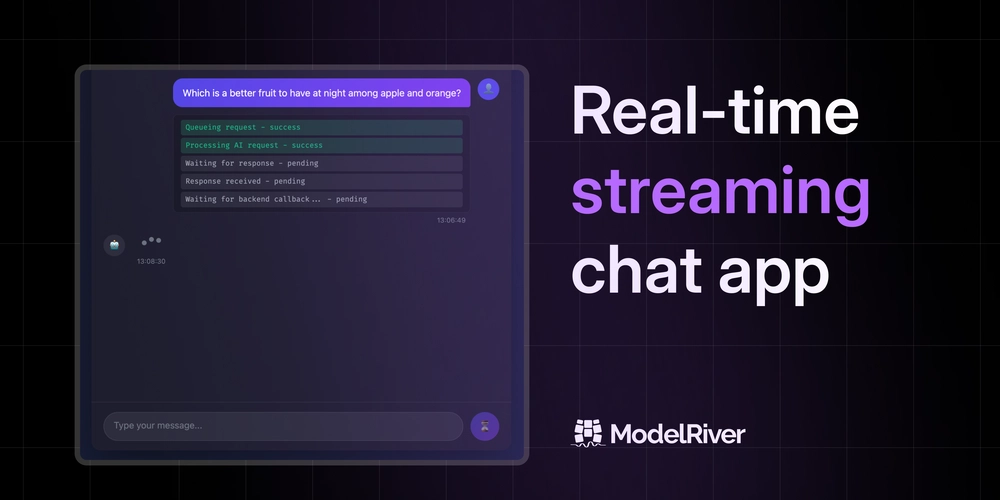 Real-time AI chat without streaming infra: async + webhooks + failover