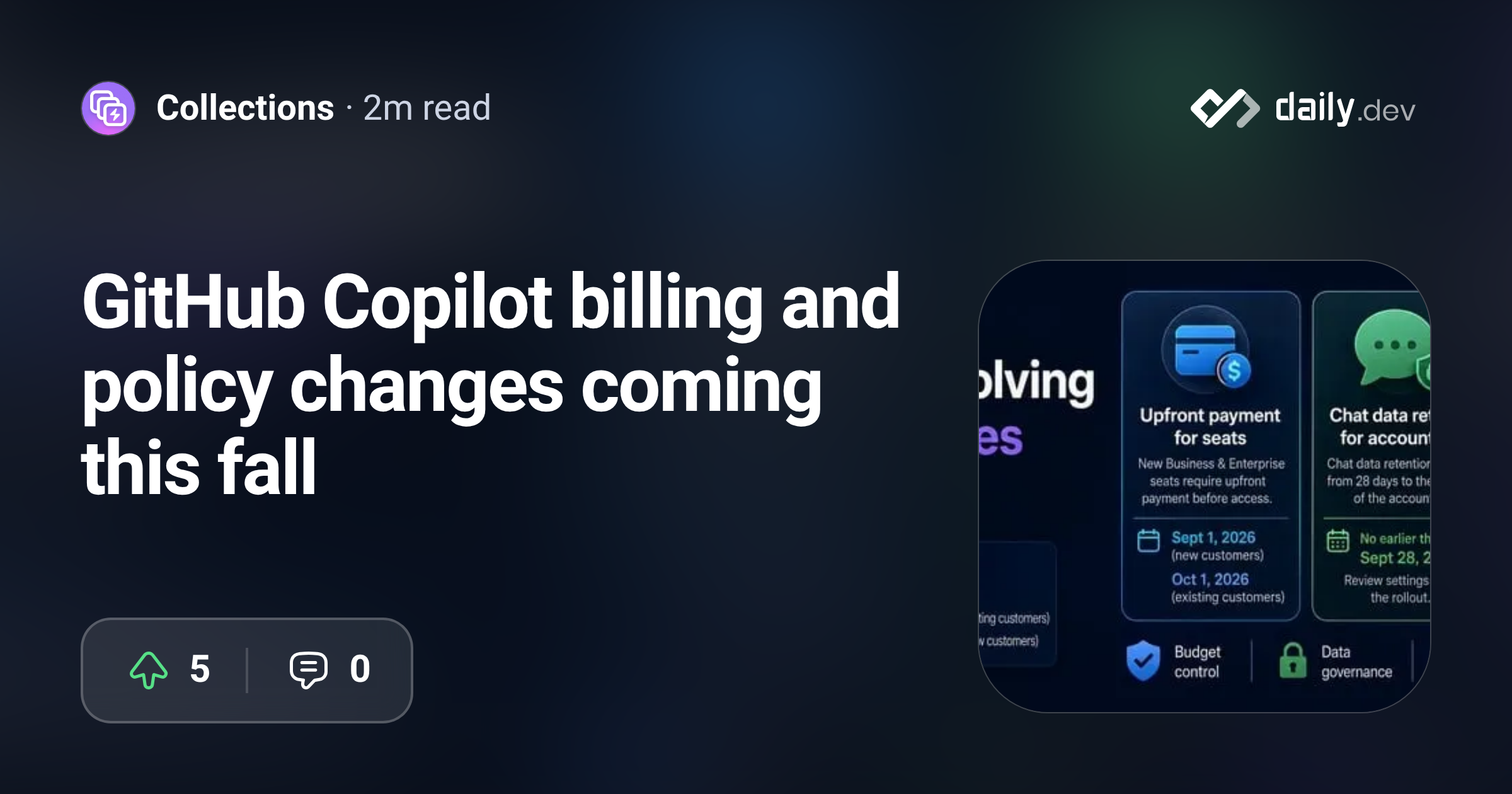 GitHub Copilot goes enterprise: upfront seats, lifetime chat retention, and heavier default reviews