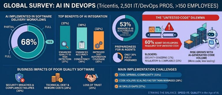 AI is accelerating the SDLC — but testing discipline and governance are slipping
