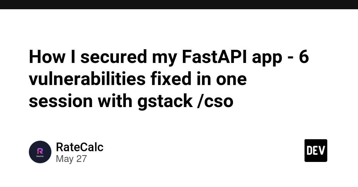 One 15‑minute audit with Claude Code’s gstack /cso found six real bugs in a FastAPI app